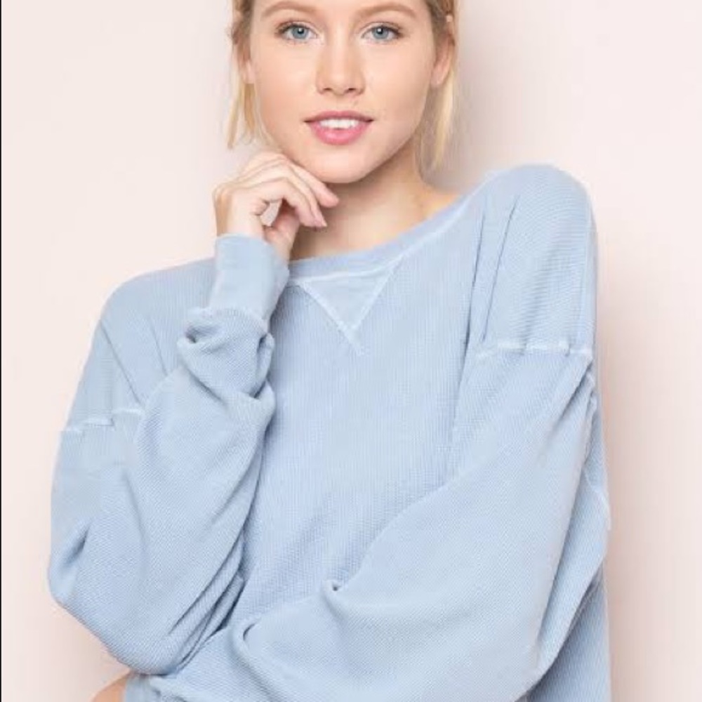 Brandy Melville Light Blue Long Sleeve